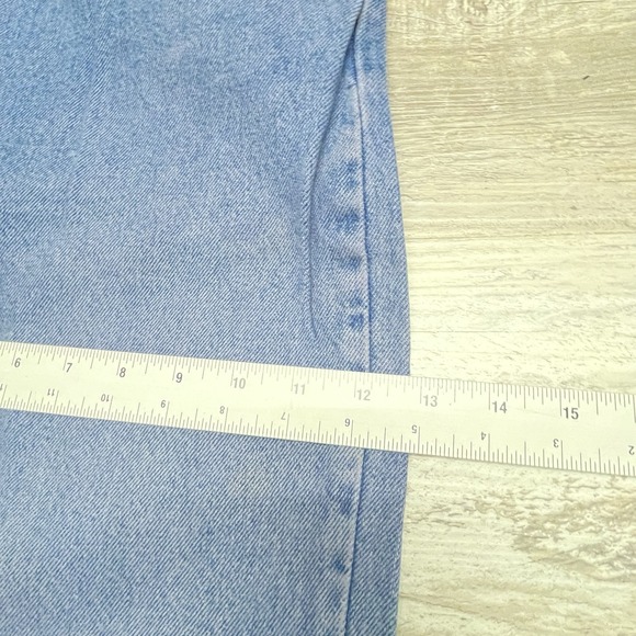 Vintage Levis Men's 550 Orange Tab Relaxed Tapered Leg Jean 34x33 Dark USA Made - Picture 14 of 16